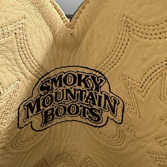 Men’s smoky mountain ostrich print western boots 7.5B - Picture 7 of 8